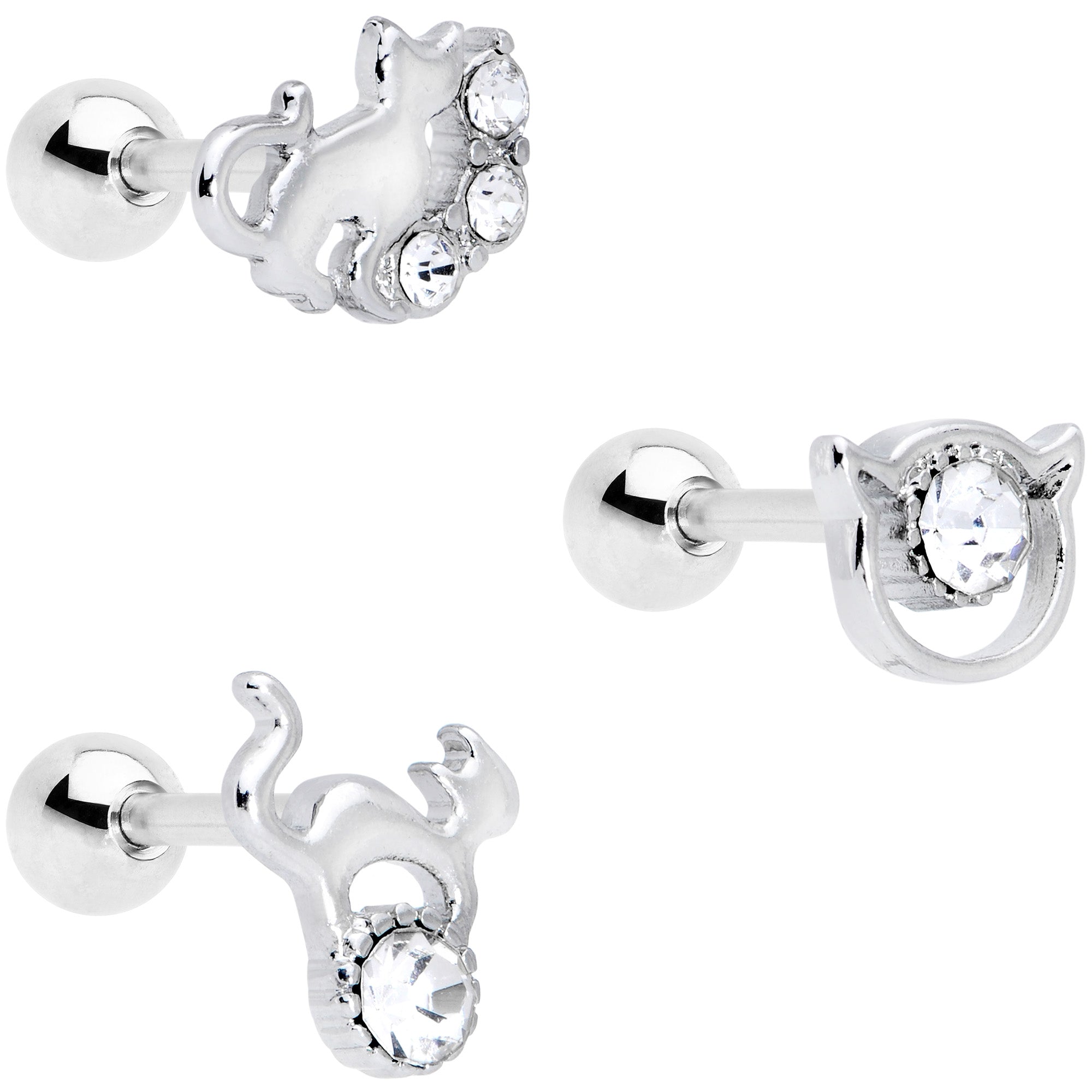 Mini 925 Sterling Silver Stud Earrings Cartilage Earrings - Temu